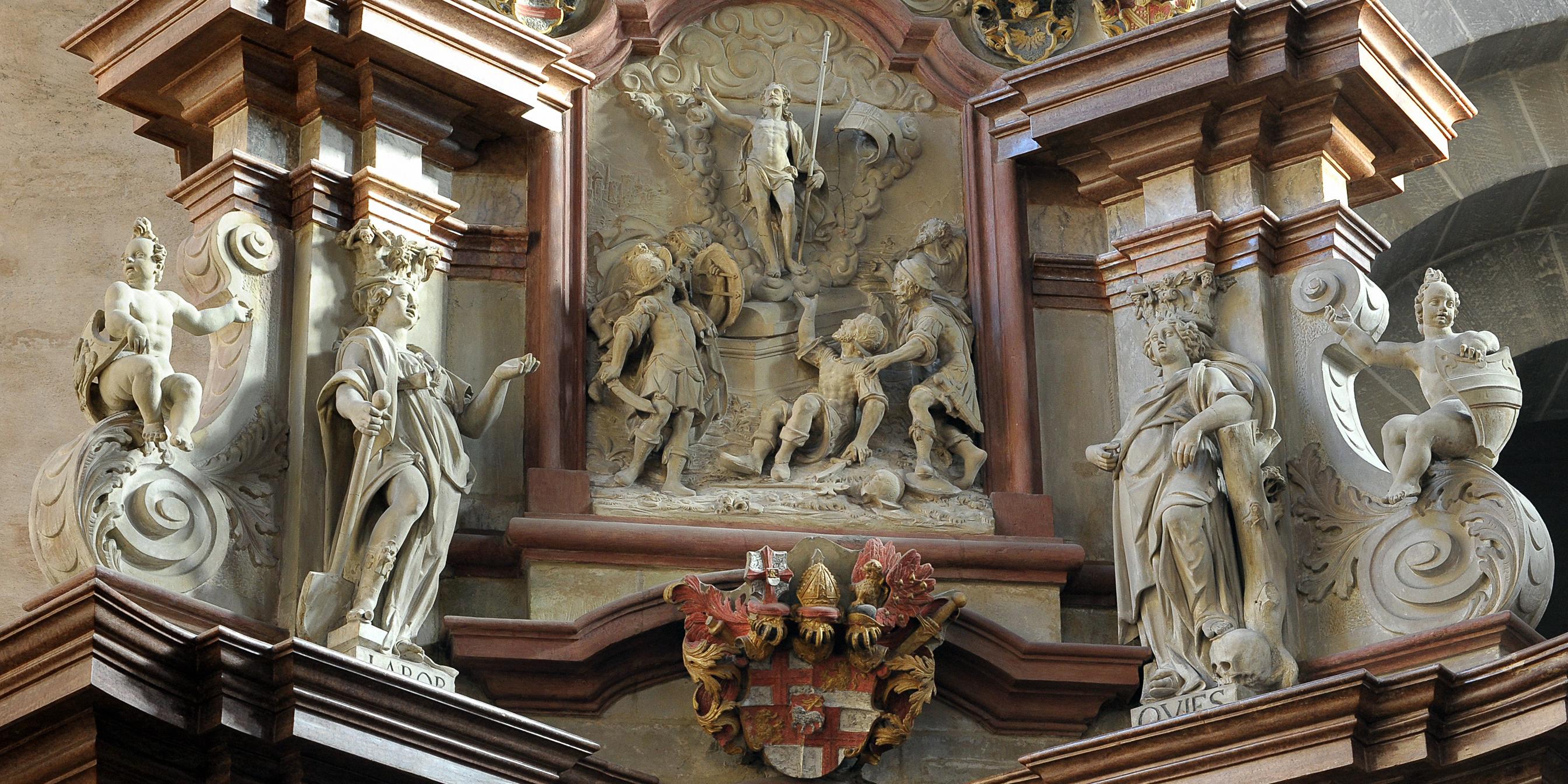 Detailansicht Dreifaltigkeitsaltar in der Sakramentskapelle