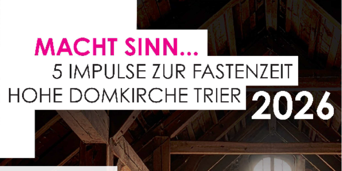 Plakat mit Informationen zu den Fastenimpulsen