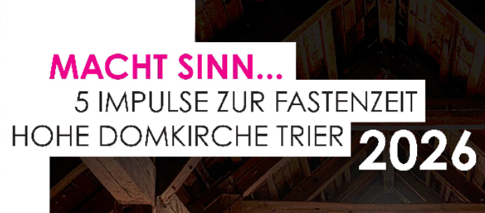 Plakat mit Informationen zu den Fastenimpulsen