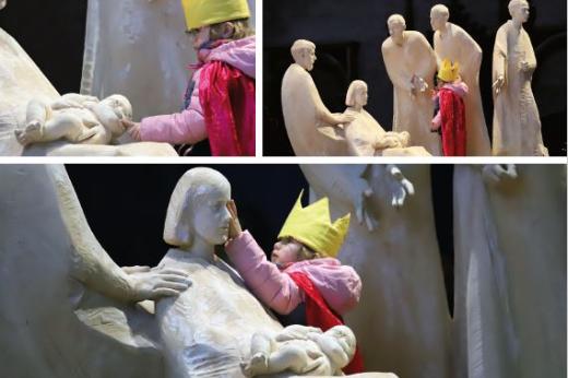 Weihnachtskarte Krippe