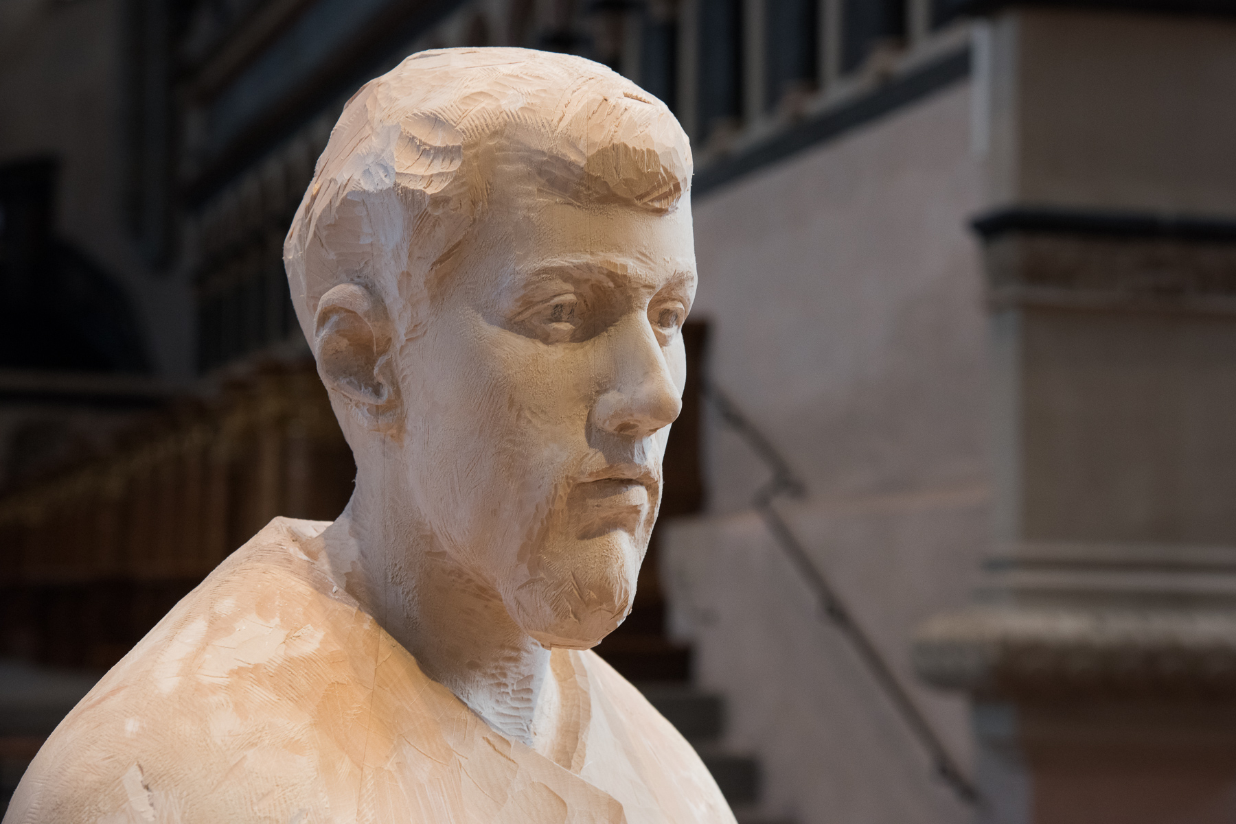 Detailansicht vom Kopf von Josef